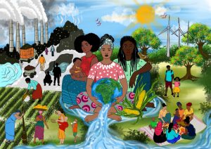 African woman garment worker highlighting economic struggles